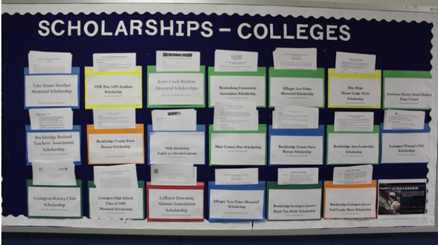  Bulletin Board with Scholarship Information